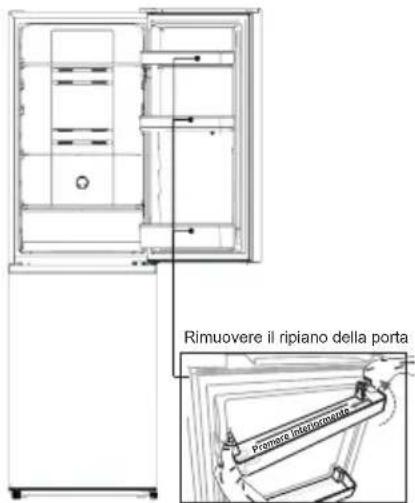 HISENSE RB327N4ADD - Invertire la porta - 7