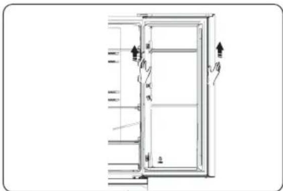 HISENSE RB327N4ADD - Reversing the door - 11
