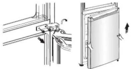HISENSE RB327N4ADD - Het omkeren van de deur - 15