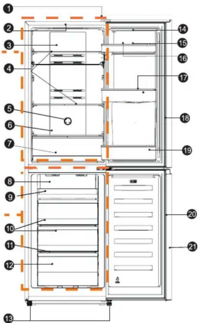 HISENSE RB327N4ADD - Descripción del aparato - 1