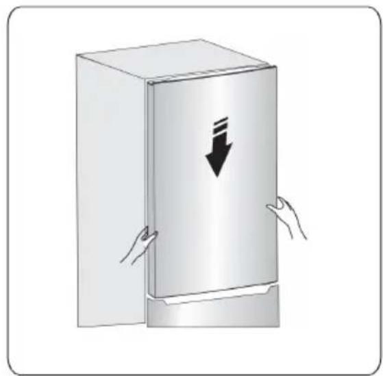 HISENSE RB327N4ADD - Reversing the door - 23