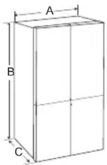 LG GMG960EVEE - Dimensions et espaces - 1