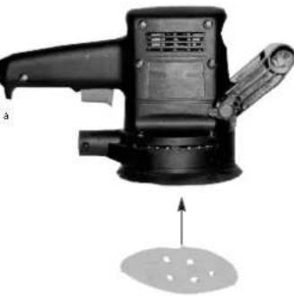 EINHELL ESM 125 - Fixation du papier-émeri - 1