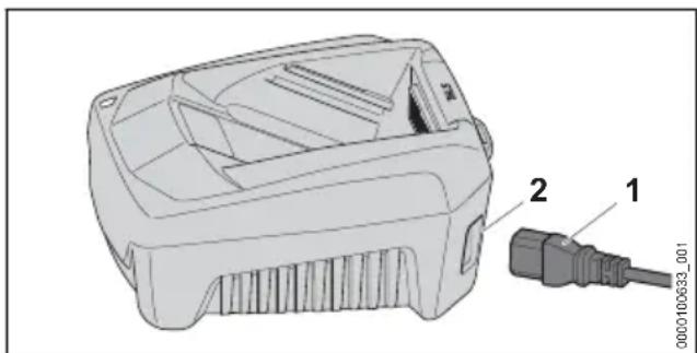 STIHL AL 501 - Liitoskaapelin asentaminen - 1