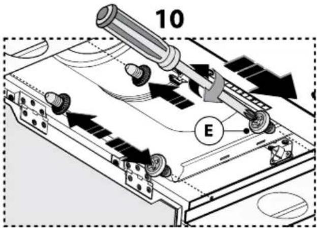 XO XOI28SC - FIXATION DE LA HOTTE SOUS UN ELEMENT HAUT: - 12