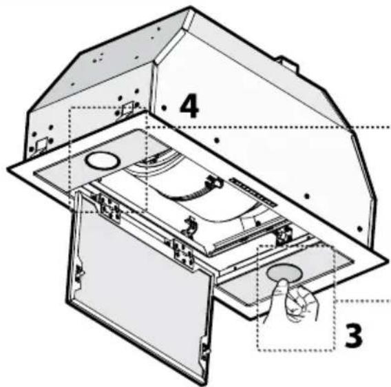 XO XOI28SC - FIXATION DE LA HOTTE SOUS UN ELEMENT HAUT: - 3