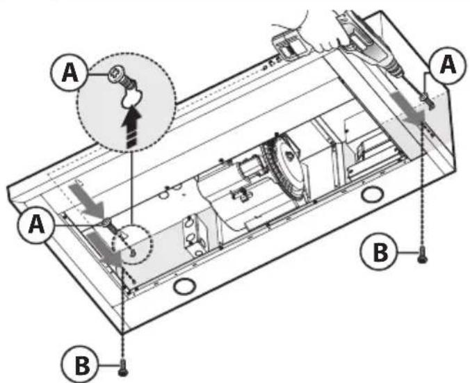 XO XOP36SC - - Mounting the hood on the wall: - 2
