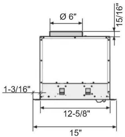 XO XOI3315SC - DIMENSIONS - 1