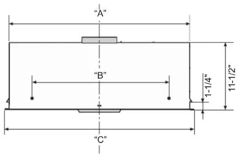 XO XOI3315SC - DIMENSIONS - 1