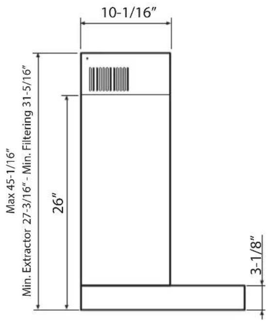 XO XOR36SC - DIMENSIONS - 1