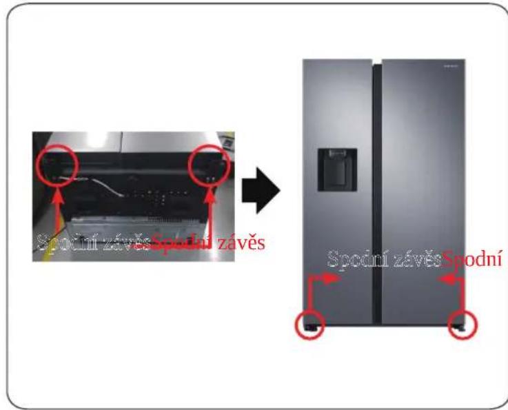 SAMSUNG RS64DG53R3B1 - Spodní závěs - 1
