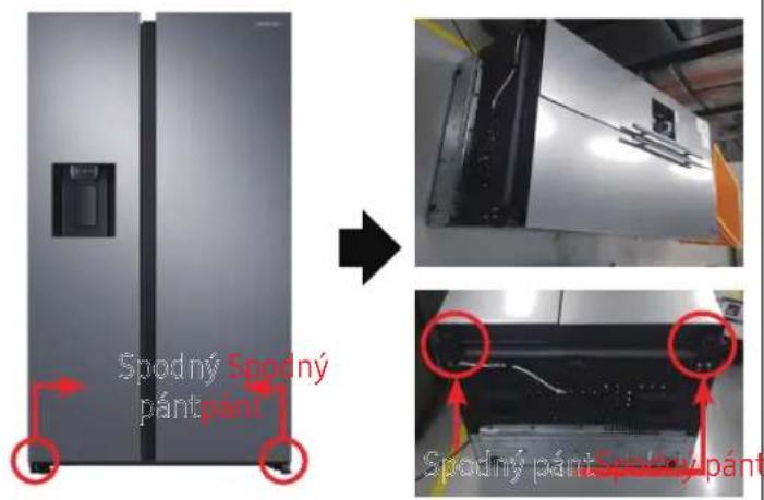 SAMSUNG RS64DG53R3B1 - Spodný pánt - 1