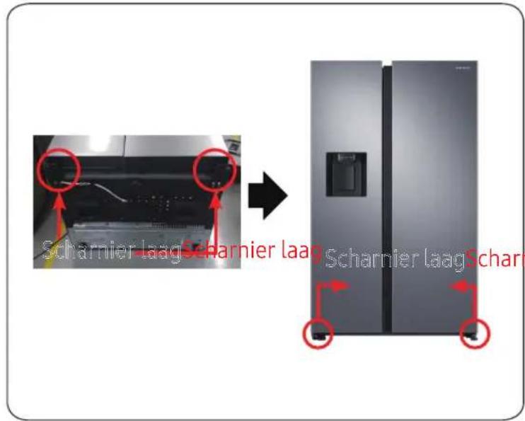 SAMSUNG RS64DG53R3B1 - Onderscharnier - 1