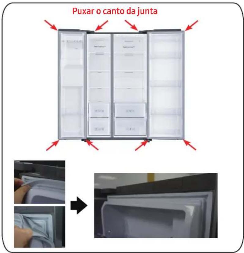 SAMSUNG RS64DG53R3B1 - Para remover a junta - 1