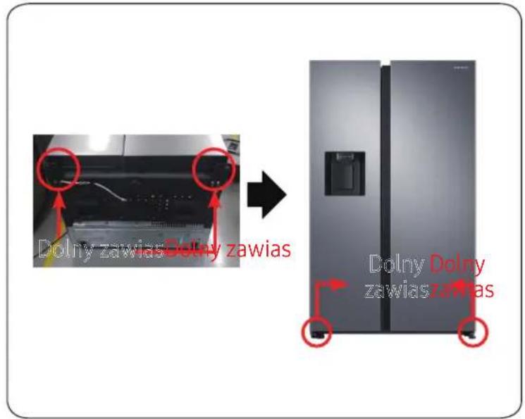 SAMSUNG RS64DG53R3B1 - Dolny zawias - 1