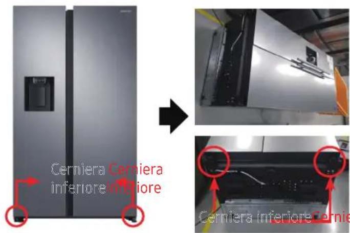 SAMSUNG RS64DG53R3B1 - Cerniera inferiore - 1