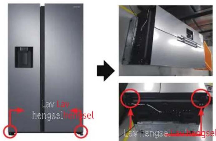 SAMSUNG RS64DG53R3B1 - Nederste hengsel - 1