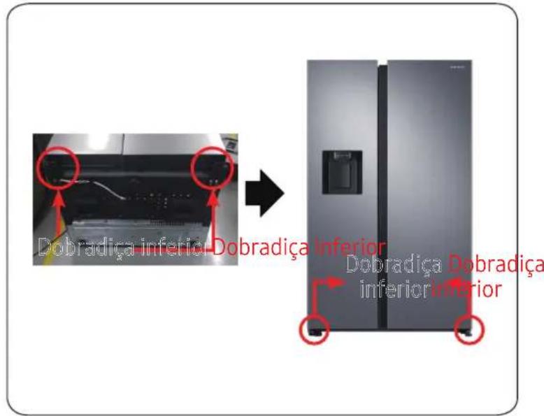 SAMSUNG RS64DG5303S9 - Dobradiça inferior - 1
