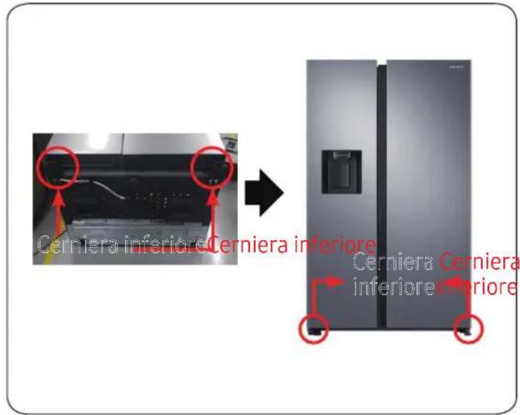 SAMSUNG RS64DG5303S9 - Cerniera inferiore - 1