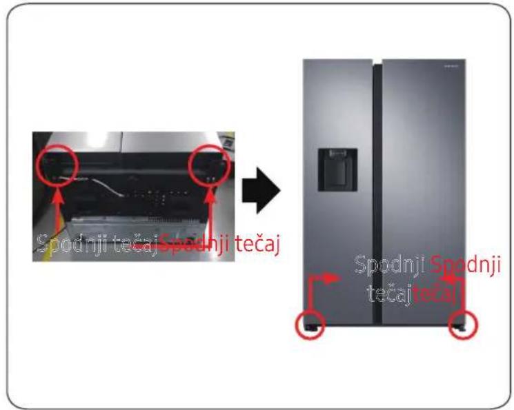 SAMSUNG RS64DG5303B1 - Spodnji tečaj - 1