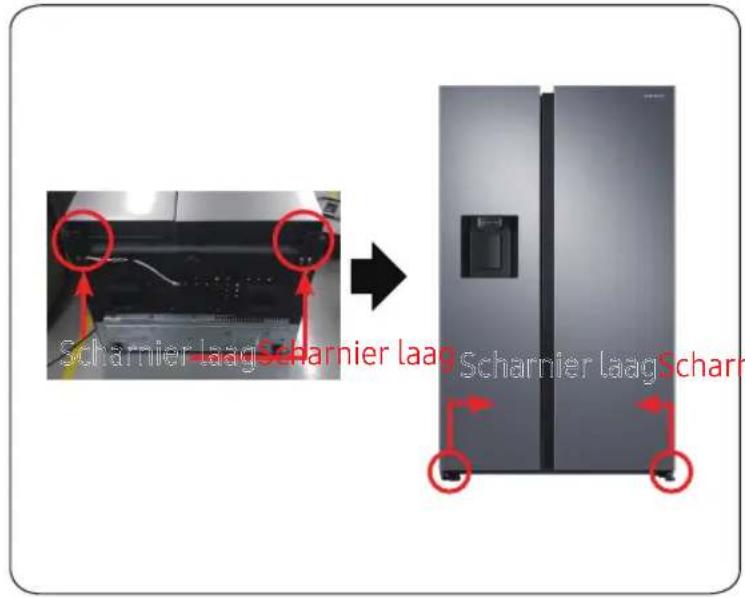 SAMSUNG RS64DG5303B1 - Onderscharnier - 1