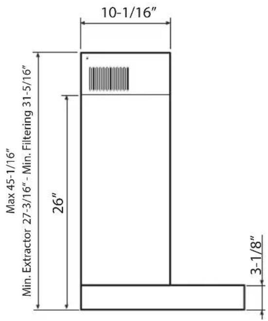 XO XOR48SC - DIMENSIONS - 2