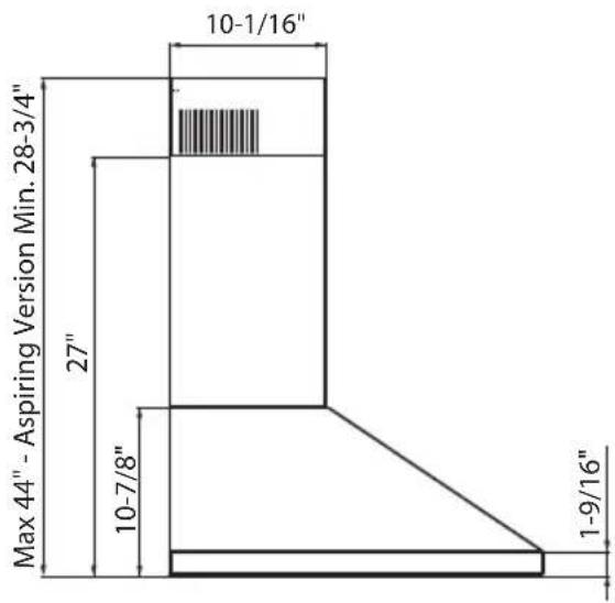 XO XOV48KSE - DIMENSIONS - 1
