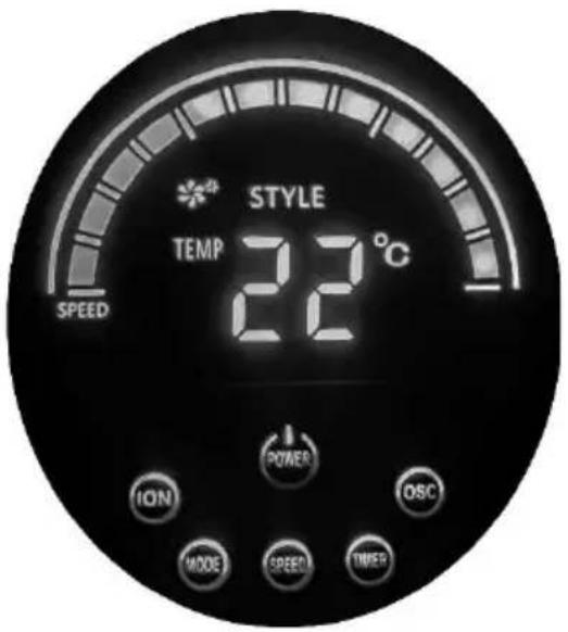 Be Cool BC50TFWTS - Panou de control - 1