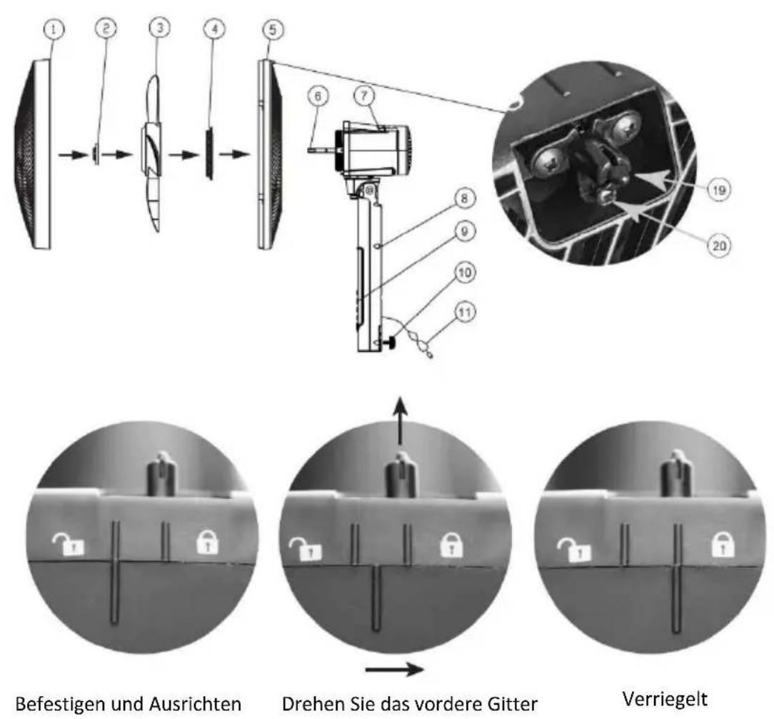 Be Cool BC40STMOSQ - Für die Verwendung als Tischventilator: - 1