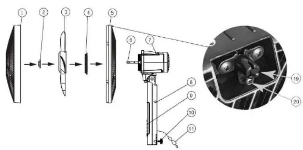 Be Cool BC40STMOSQ - For use as a table fan: - 1
