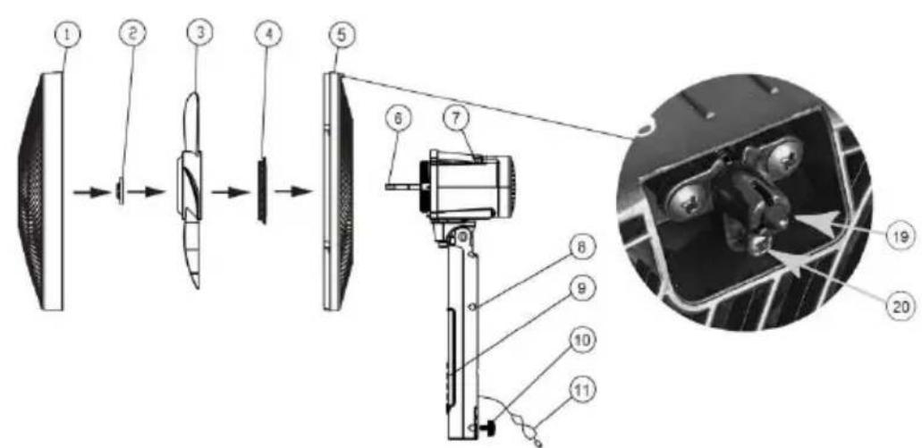 Be Cool BC40STMOSQ - Pro použití jako stolní ventilátor: - 1
