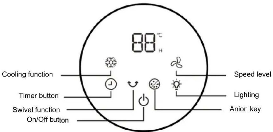Be Cool BC2TAC2401 - Control panel - 1