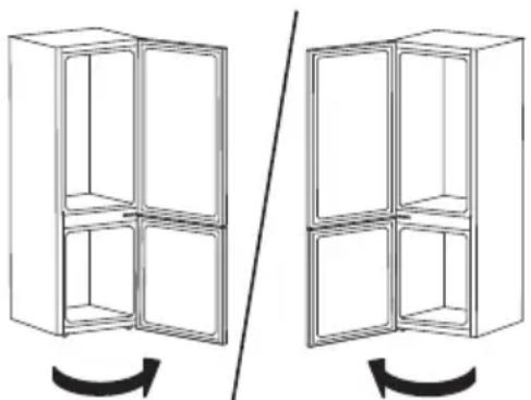 IKEA MÖLNÅS 705.608.42 - Cambio della direzione di apertura della porta - 1