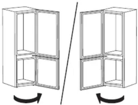 IKEA MÖLNÅS 705.608.42 - Zamenjava smeri odpiranja vrat - 1