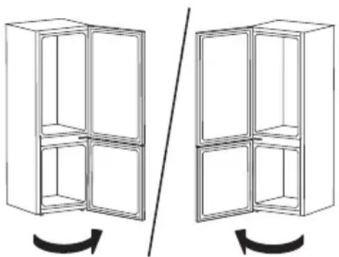 IKEA MÖLNÅS 705.608.42 - Промяна на посоката на отваряне на вратата - 1