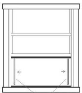 COMFEE Smart Cool 7000 IE - Préparation du couilisseau de fenêtre ajustable - 3