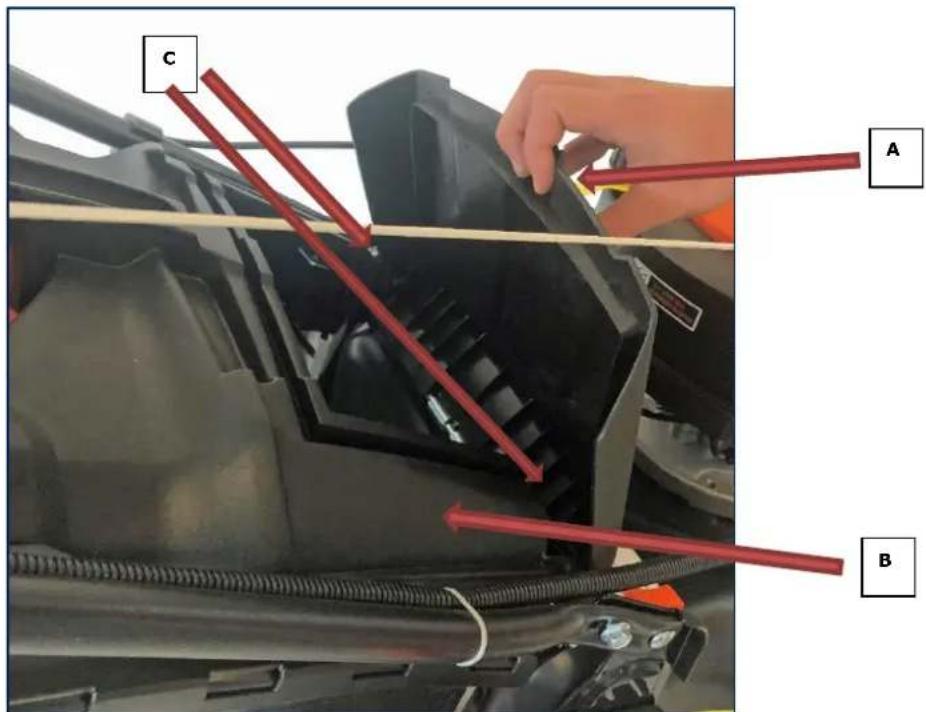 Fuxtec FX-RM4839P - Verwendung des Grasfangkorbes - 1