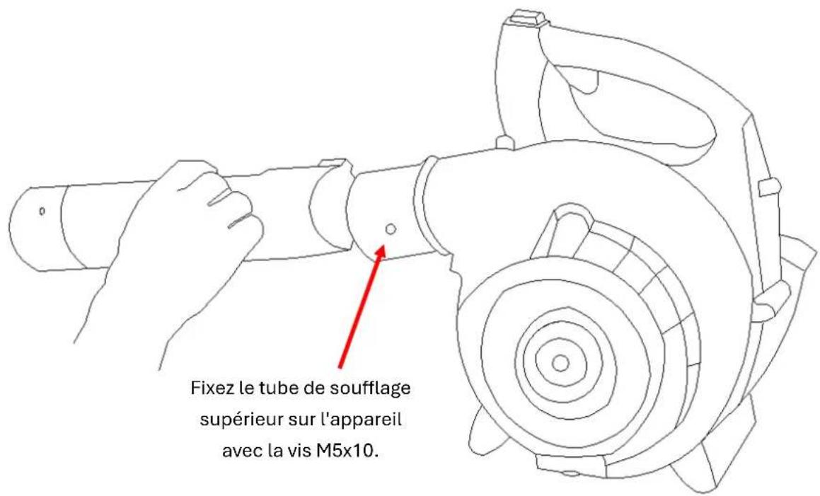 Fuxtec FX-LB126ECO - Montage en mode souffleur de feuilles - 1