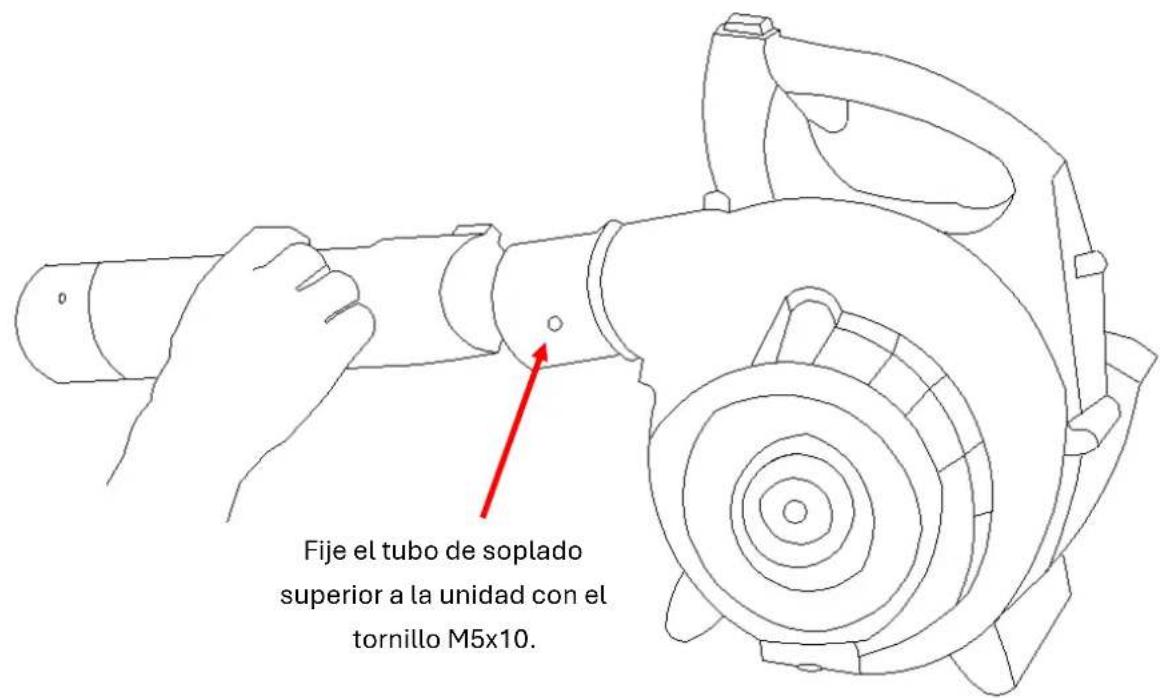 Fuxtec FX-LB126ECO - Montaje del soplador de hojas - 1