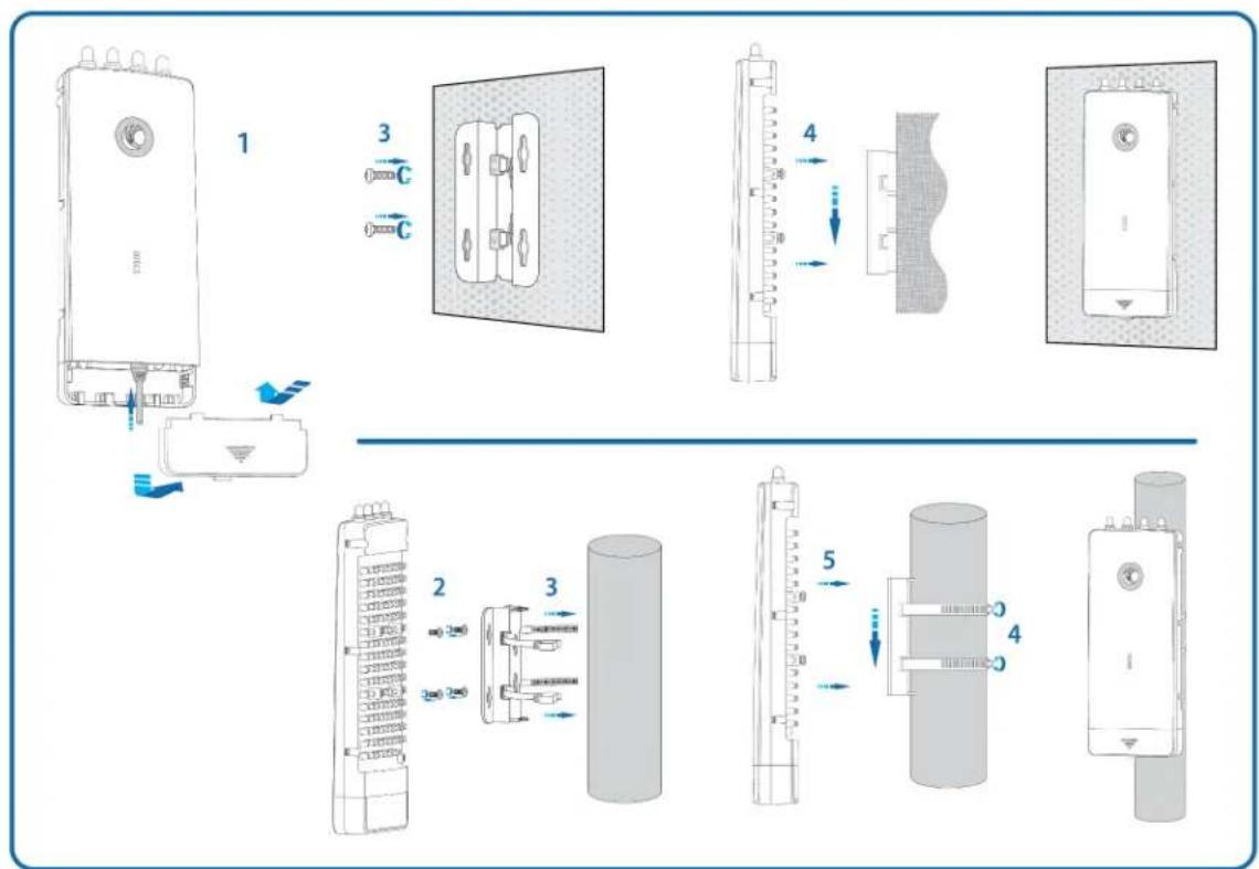 Cambium Networks 425 - ePMP 3000 Pole or Wall Mount - 1
