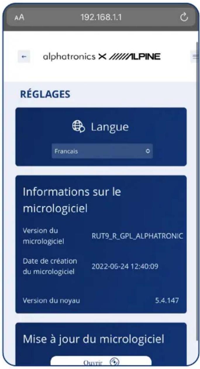 Alphatronics STREAM 2 - RÉGLAGES - 1