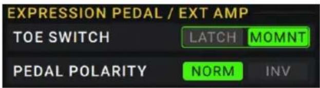HeadRush Expression Pedal - Per impostare HeadRush Expression Pedal con HeadRush Gigboard: - 1