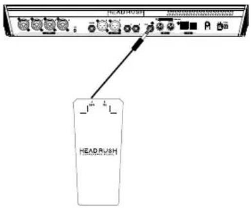 HeadRush Expression Pedal - So richten Sie das HeadRush Expression-Pedal mit dem HeadRush-Looperboard ein: - 1