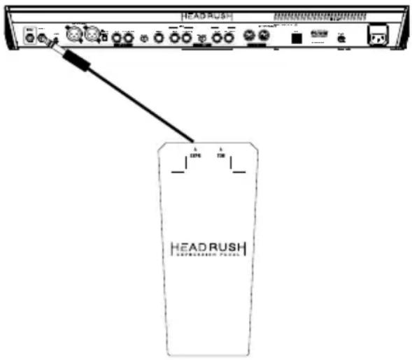 HeadRush Expression Pedal - Cómo configurar el pedal de expresión HeadRush Expression Pedal con la HeadRush Pedalboard: - 1