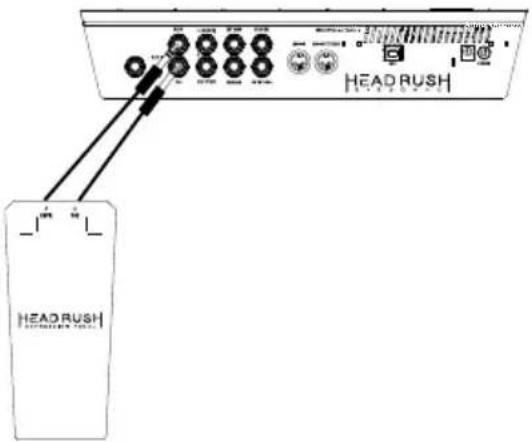 HeadRush Expression Pedal - Per impostare HeadRush Expression Pedal con HeadRush Gigboard: - 2