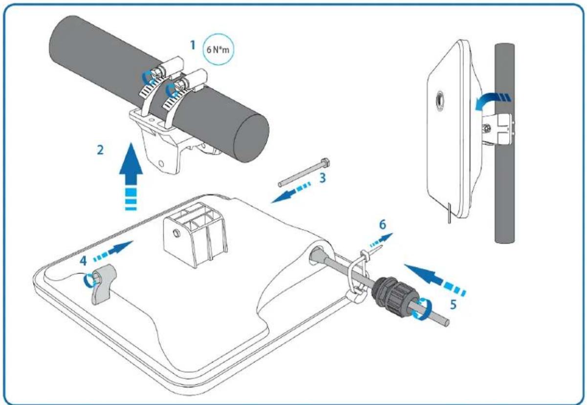 Cambium Networks 300-19R - Force 300-13L Pole Mount - 9