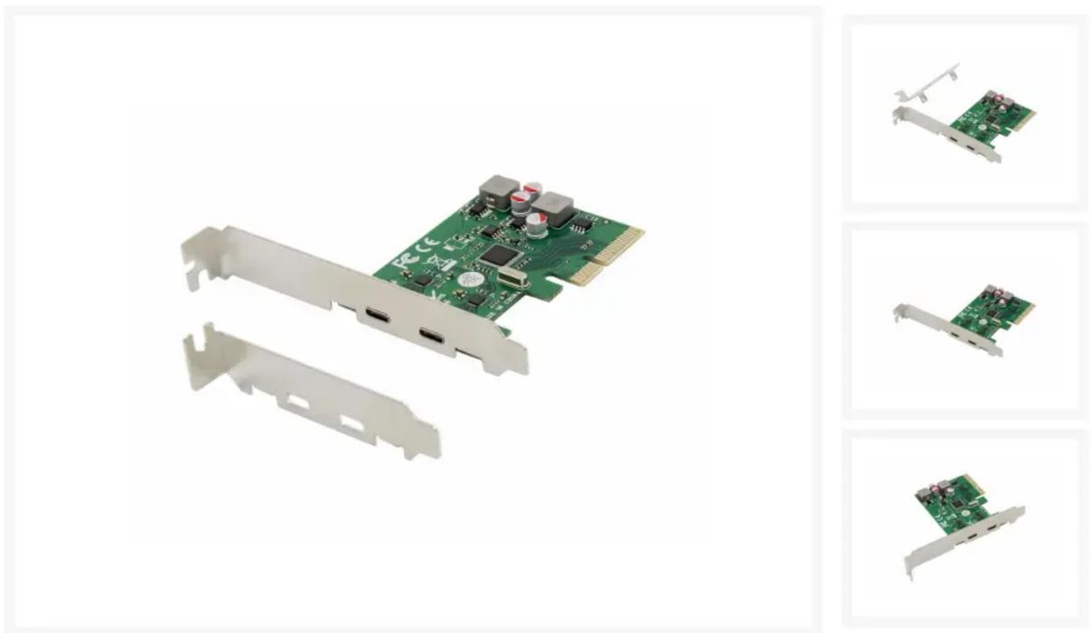 CONCEPTRONIC EMRICK08G - EMRICK08G 2-Port USB 3.2 Gen 2 Type-C PCIe Card, self- powered - 1