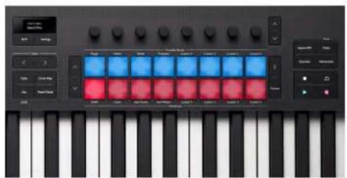 NOVATION Launchkey 49 MK4 - Mode pad mélangeur Logic Pro - 1