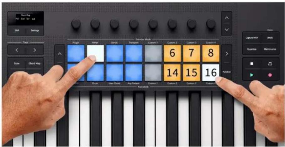 NOVATION Launchkey 49 MK4 - Plaquettes de performance Chord Map - 1