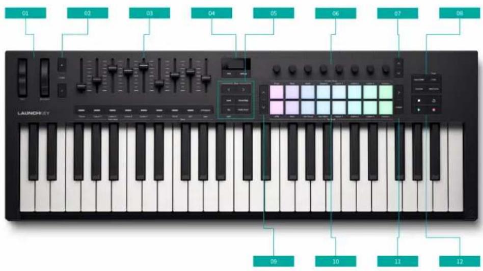NOVATION Launchkey 49 MK4 - Présentation du matériel du Launchkey 49 - 1